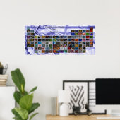 Fractal Periodic Tabel Poster (Thuiskantoor)