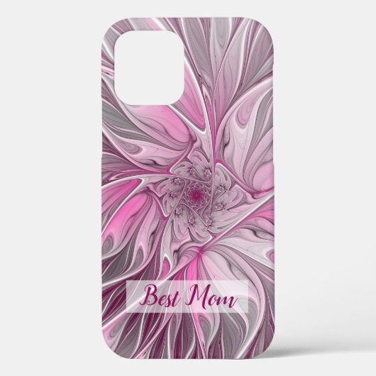 Fractal Pink Flower Dream, Floral Fantasy Best Mam Case-Mate iPhone Case (Achterkant)