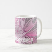 Fractal Pink Flower Dream, Floral Fantasy Best Mam Koffiemok (Voorkant rechts)