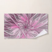 Fractal Pink Flower Dream, Floral Fantasy Pattern Bad Handdoek (Handdoek)