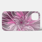 Fractal Pink Flower Dream, Floral Fantasy Pattern Case-Mate iPhone Case (Achterkant (horizontaal))