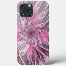 Fractal Pink Flower Dream, Floral Fantasy Pattern Case-Mate iPhone Case