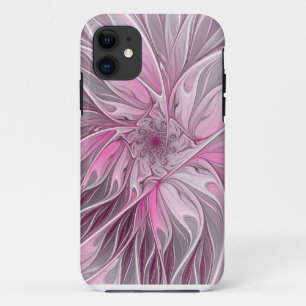 Fractal Pink Flower Dream, Floral Fantasy Pattern Case-Mate iPhone Case