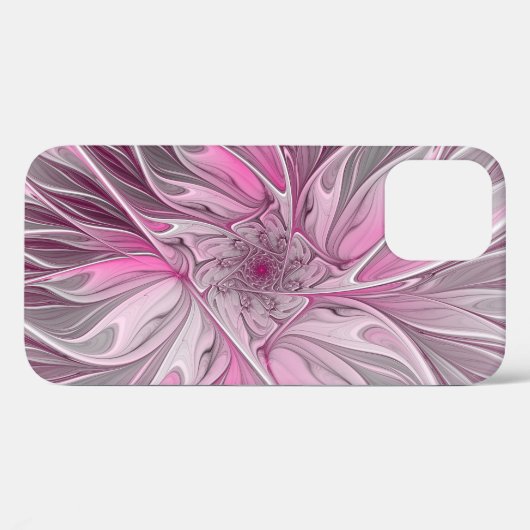 Fractal Pink Flower Dream, Floral Fantasy Pattern Case-Mate iPhone Case (Achterkant (horizontaal))