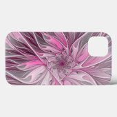 Fractal Pink Flower Dream, floral Fantasy Pattern Case-Mate iPhone Case (Achterkant (horizontaal))