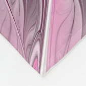 Fractal Pink Flower Dream, floral Fantasy Pattern Fleece Deken (Hoek)