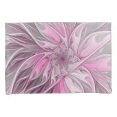 Fractal Pink Flower Dream, Floral Fantasy Pattern Kussensloop (Voorkant-Rechts)