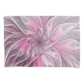 Fractal Pink Flower Dream, Floral Fantasy Pattern Kussensloop (Voorkant)