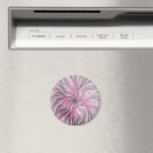 Fractal Pink Flower Dream, Floral Fantasy Pattern Magneet (Insitu (Vaatwasser))