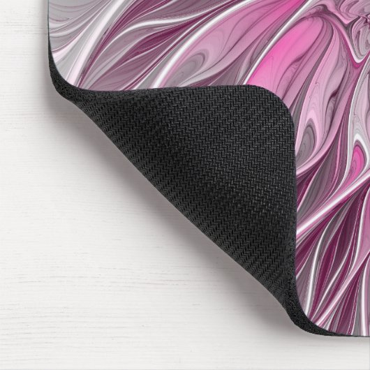 Fractal Pink Flower Dream, Floral Fantasy Pattern Muismat (Hoek)