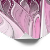 Fractal Pink Flower Dream, floral Fantasy Pattern Poster (Hoek)