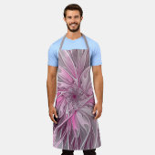 Fractal Pink Flower Dream, Floral Fantasy Pattern Schort (Gedragen)