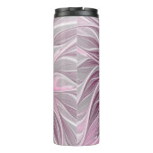 Fractal Pink Flower Dream, floral Fantasy Pattern Thermosbeker (Achterkant)