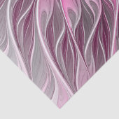 Fractal Pink Flower Dream, Floral Fantasy Pattern Tissuepapier (Detail)