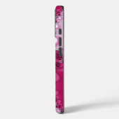 Fractal Pink Swirls Monogram Naam iPhone6 Case (Achterkant / Links)