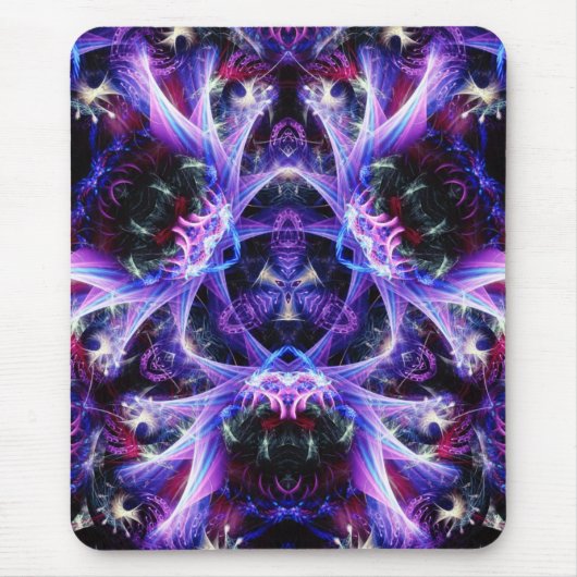 Fractal PinKPuRP Mousepad Muismat (Voorkant)