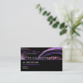 Fractal PinkPurple Visitekaartje (Staand voorkant)