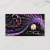 Fractal PinkPurple Visitekaartje (Achterkant)
