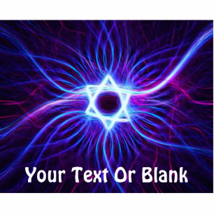 Fractal Plasma Magen David Fotobeeldje Magneet