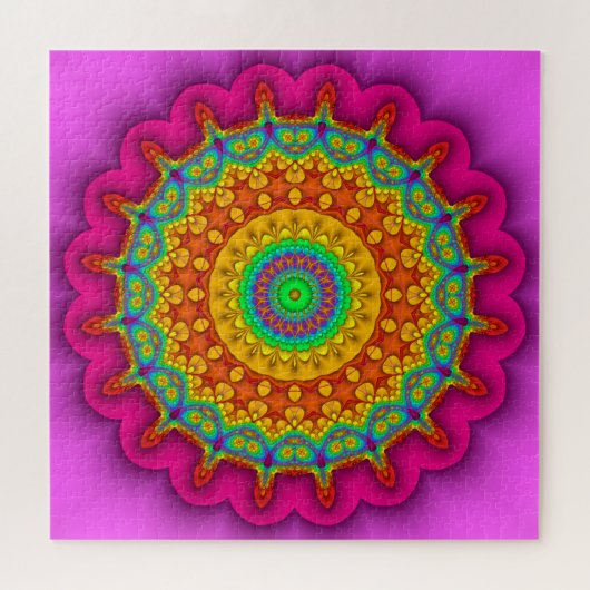 Fractal Prismatic Kaleidoscope Legpuzzel (Horizontaal)