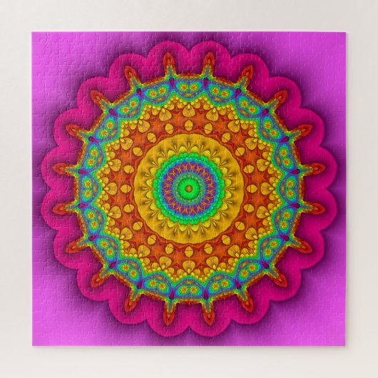 Fractal Prismatic Kaleidoscope Legpuzzel (Verticaal)