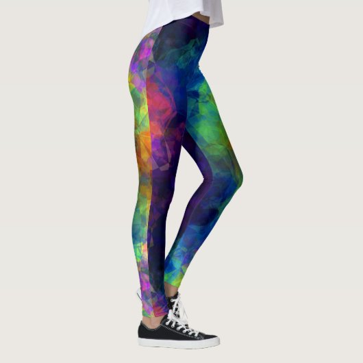 Fractal Psychedelic Trippy Festival Leggings EDM (Rechts)