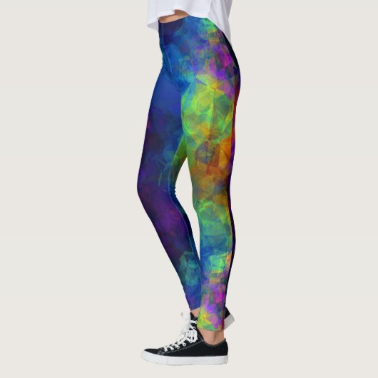 Fractal Psychedelic Trippy Festival Leggings EDM (Links)