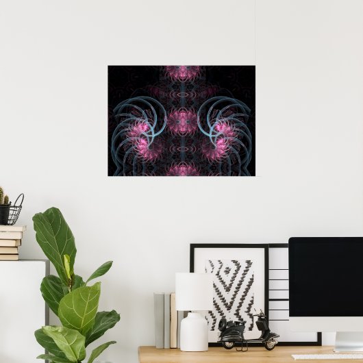 FRACTAL PSYMURAI-POSTER POSTER (Thuiskantoor)