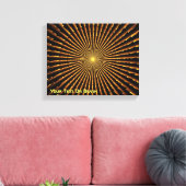 Fractal Pulsar Canvas Afdruk (Insitu (Woonkamer))
