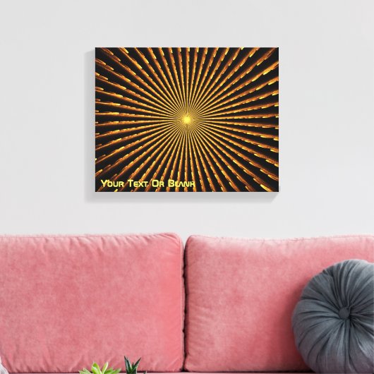 Fractal Pulsar Canvas Afdruk (Insitu (Woonkamer))