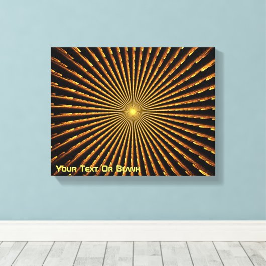 Fractal Pulsar Canvas Afdruk (Insitu (Houten vloer))