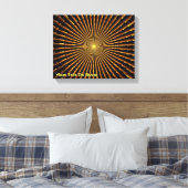 Fractal Pulsar Canvas Afdruk (Insitu (Slaapkamer))
