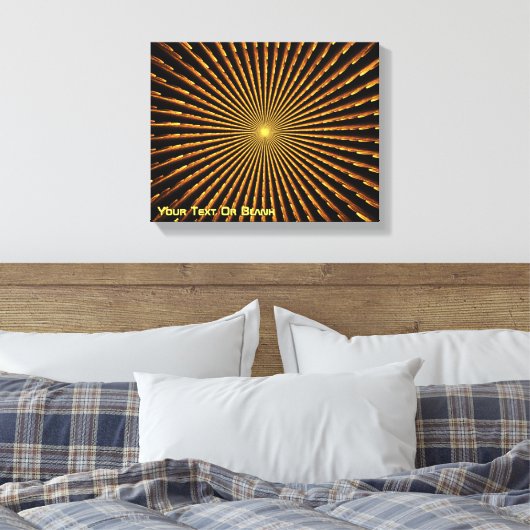 Fractal Pulsar Canvas Afdruk (Insitu (Slaapkamer))