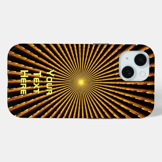 Fractal Pulsar Case-Mate iPhone Case (Achterkant (horizontaal))
