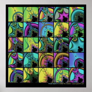 Fractal Quilt #1 Poster