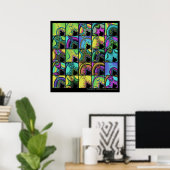 Fractal Quilt #1 Poster (Thuiskantoor)