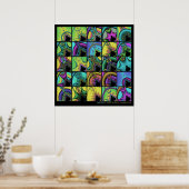 Fractal Quilt #1 Poster (Keuken)