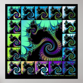 Fractal Quilt #5 Poster