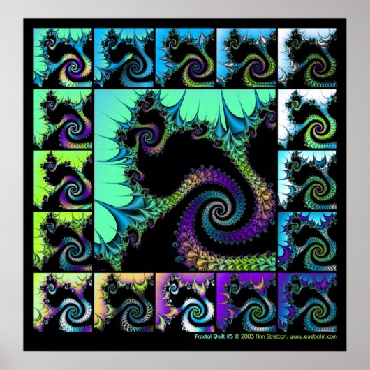 Fractal Quilt #5 Poster (Voorkant)