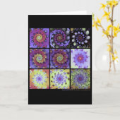 Fractal Quilt #8 Kaart (Gele Bloem)