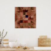 Fractal Quilt Canvas afdrukken Poster (Keuken)