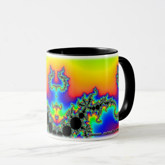 Fractal R~04 Aangepaste Mok (Voorkant rechts)