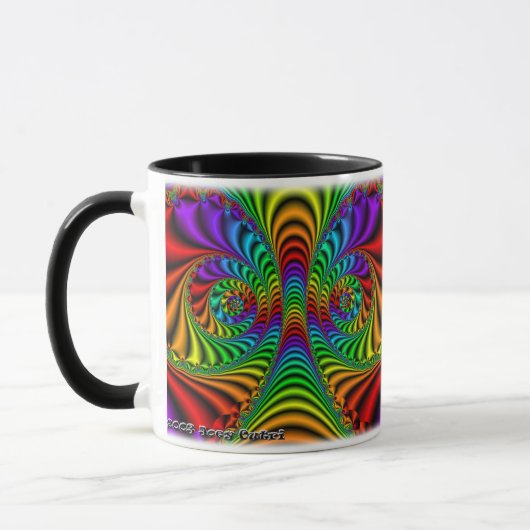 Fractal R~08 Aangepaste Mok (Links)