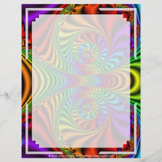 Fractal R~08 Custom Letterhead 03 - 8,5 inch x 11  (Voorkant)