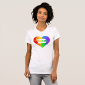Fractal Rainbow Heart Marriage Equality Shirt (Voorkant volledig)