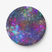 Fractal Rainbow Papieren Bordje (Voorkant)