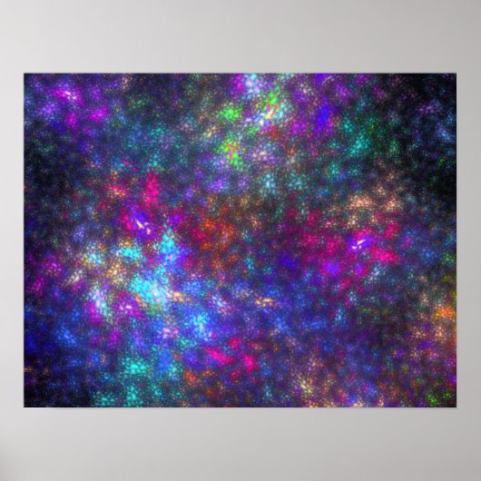 Fractal Rainbow Poster (Voorkant)