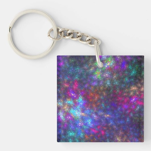 Fractal Rainbow Sleutelhanger (voorkant)