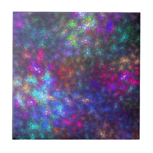 Fractal Rainbow Tegeltje