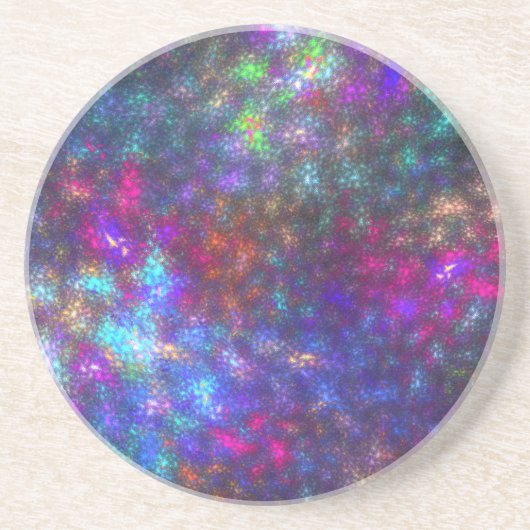 Fractal Rainbow Zandsteen Onderzetter (Voorkant)